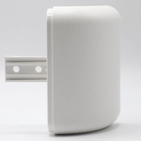 Acrovyn Handrail Return, PETG, White, 3 in L 4CCAP949N