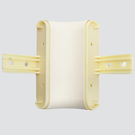 Acrovyn Handrail Corner, Parchment, PETG, 5 1/2in H 4CIS253N