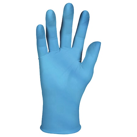 Kimberly-Clark KleenGuard G10, Disposable Glove, 2 mil Palm, Nitrile, Powder-Free, L ( 9 ), 100 PK, Blue 38521
