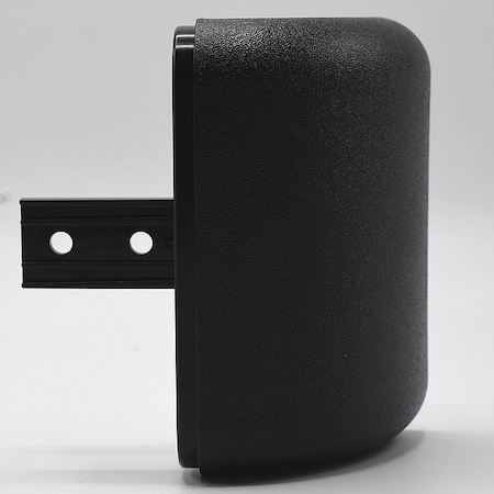 Acrovyn Handrail Return, PETG, Black, 3 in L 4CCAP108N