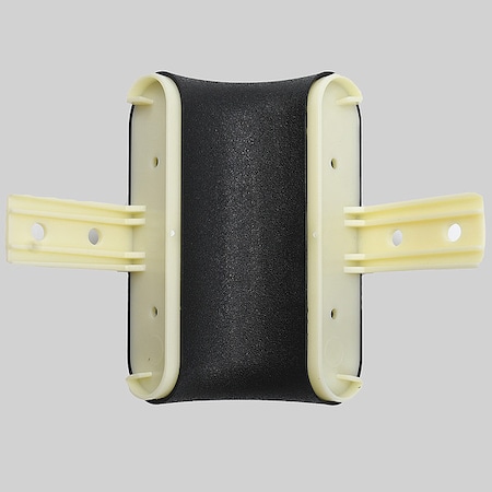 Acrovyn Handrail Corner, Black, PETG, 5 1/2 in H 4CIS108N