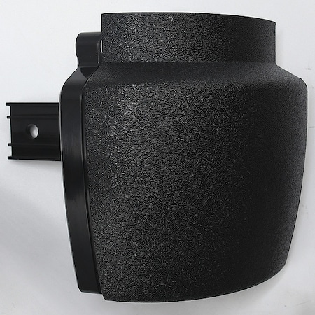 Acrovyn Handrail Return, Right, Black, PETG HRB20CAPR108N