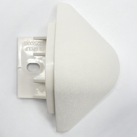Acrovyn End Cap, PETG, Mission White, 2 in L, 4 in H BG10CAP933N