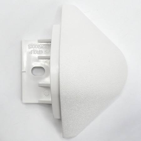 Acrovyn End Cap, PETG, White, 2 in L, 4 in H BG10CAP949N