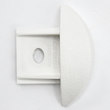 Acrovyn End Cap, PETG, White, 3/4 in L, 2 1/4 in H FR225CAP949N