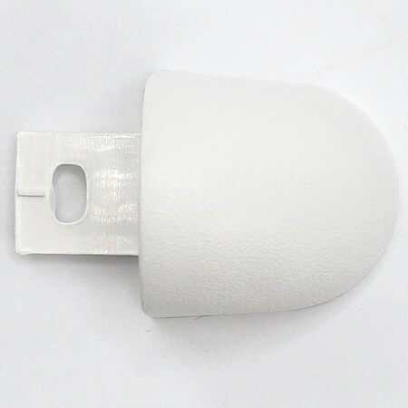 Acrovyn End Cap, PETG, White, 1 1/8 in L, 1 1/8 in H FR125CAP949N