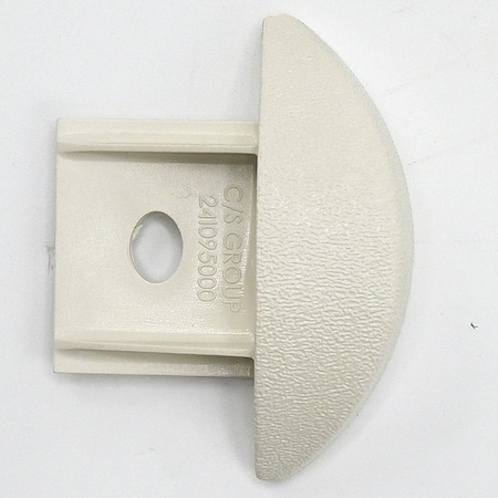 Acrovyn End Cap, PETG, Eggshell, 3/4 in L FR225CAP100N