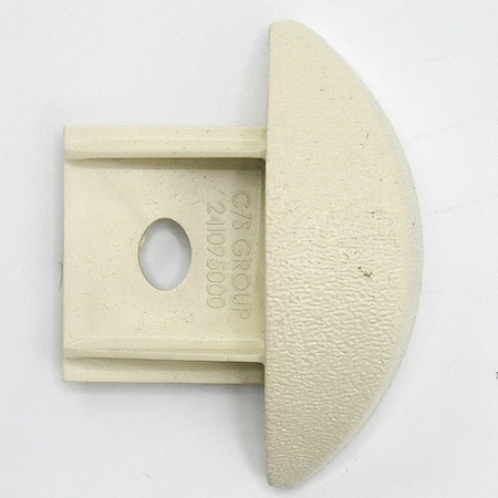 Acrovyn End Cap, PETG, Almond, 3/4 in L, 2 1/4 in H FR225CAP920N