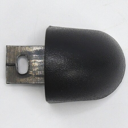 Acrovyn End Cap, PETG, Black, 1 1/8 in L, 1 1/8 in H FR125CAP108N
