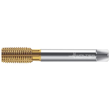 Walter Straight Flute Tap, 5/8"-18, Semi-Bottoming, TiN, 6 Flutes TC410.UNF5/8-L6-WY80AD