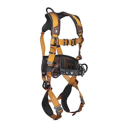 Falltech ComforTech(R) Full Body Harness, M, 425 lb., Quick-Connect Chest/ Quick-Connect Leg Straps 7083BM