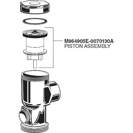 American Standard PistonAssy .13Fgf FUrinalsMnul Fv M964905E-0070130A