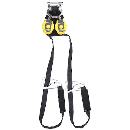 Miller Self Retracting Lifeline, 9 ft., Black/Yellow MFLAFT2-1/9FT