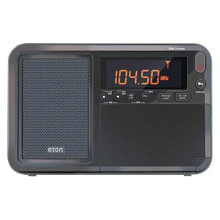Eton Mini Shortwave Radio, Digital, 3-1/2" H NELITETRAVELER