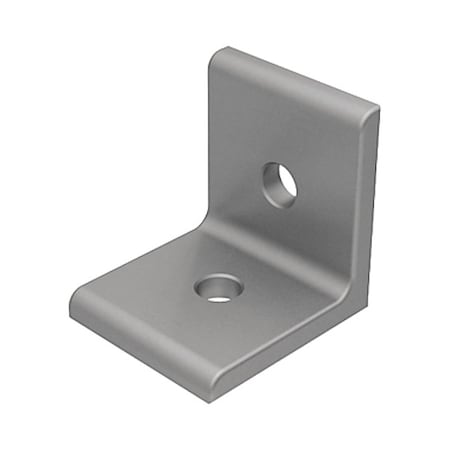 Fath Inside Corner Bracket, Aluminum, Gray, 1-1/2 in, 1-1/2 in  093WD38S02