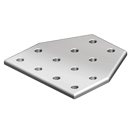 Fath JoiningPlate, Aluminum, Gray, 6mm, 176mm 093VT180180D