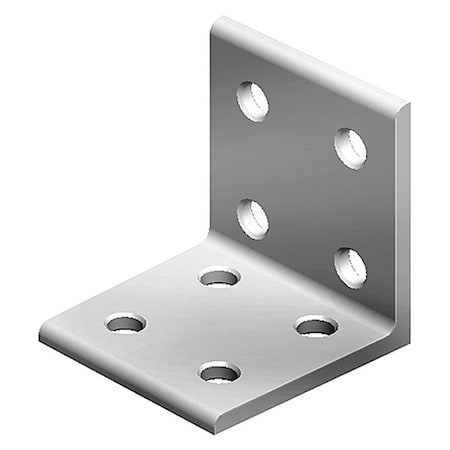 Fath InsideCornerBracket, Alum, Gry, 40mm, 38mm 093WD4040