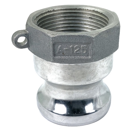 Zoro Select Cam and Groove Adapter, 1-1/4", Aluminum PLE03