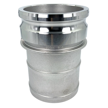 Zoro Select Cam and Groove Adapter, 5", 316 SS PLE113