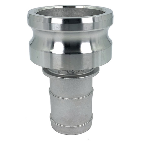 Zoro Select Cam and Groove Adapter, 3", 316 SS, For Hose I.D.: 2 in PLE110
