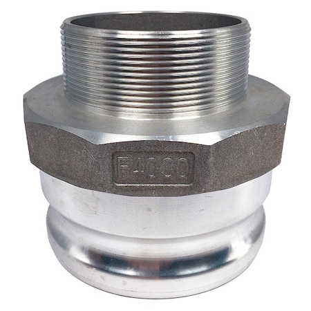 Cam and Groove Adapter, 4", Aluminum