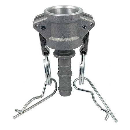 Zoro Select Cam and Groove Coupling, 1/2", Aluminum PLE51