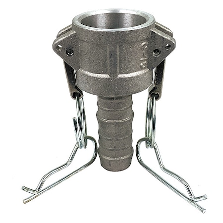 Zoro Select Cam and Groove Coupling, 3/4", Aluminum, Overall Length: 3-11/32" PLE52