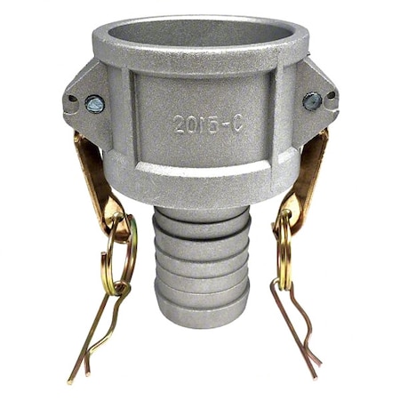 Zoro Select Cam and Groove Coupling, 2", Aluminum PLE55