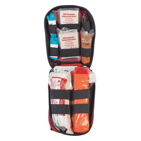 North American Rescue Bleeding Control Kit, Nylon Bag, 12 Components, 1 People Served 80-0453