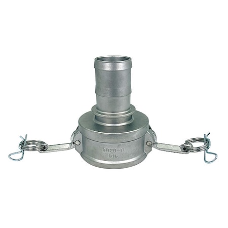 Zoro Select Cam and Groove Coupling, 3", 316 SS, For Hose I.D.: 2 in PLE143