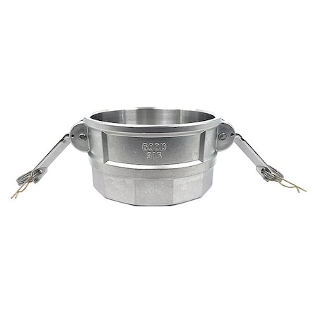 Zoro Select Cam and Groove Coupling, 6", 316 SS PLE158