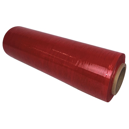 Zoro Select Stretch Wrap, 80 ga, Red, Standard Duty PSD188015