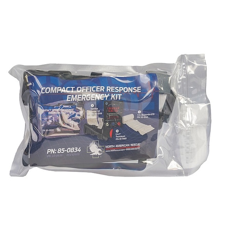 North American Rescue First Aid Trauma Kit, Blue/Clear 85-0834