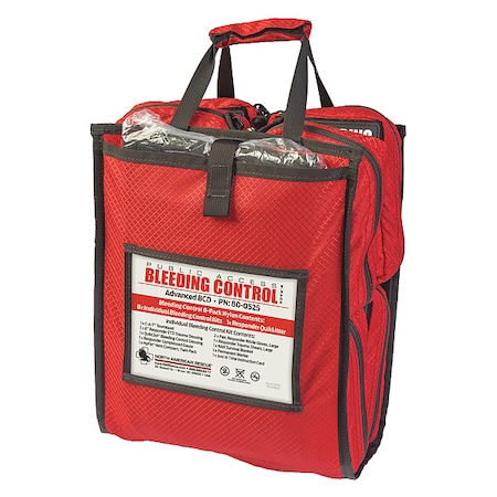 North American Rescue Bleeding Control Kit, Nylon Bag, 88 Components, 8 People Served 80-0525