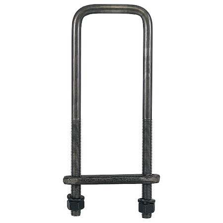 Buyers Products Square Bend U-Bolt Kit, Steel, 18" L, PK4 UB623518