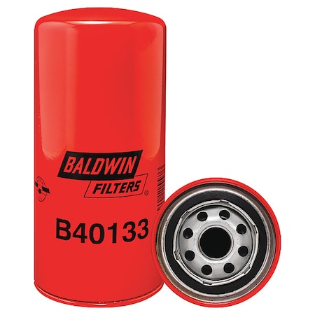 Baldwin Filters Lube Filter, Spin-On, 8-1/8" L, A Gasket B40133
