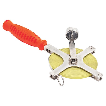 Crescent Lufkin 1/4" x 200' Peerless Engineer's Chrome Clad Tape Measure C1278DN