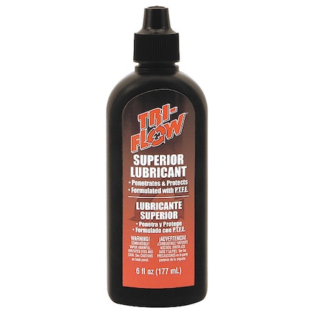 Tri-Flow 6 oz, Dropper Bottle, Mineral Oil, Brown TF0021060