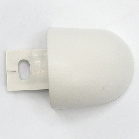 Acrovyn End Cap, PETG, Mission White, 1 1/8 in L FR125CAP933N