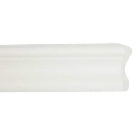 Acrovyn Accent Rail, White, PETG, 9 1/2 ft L FR251949N