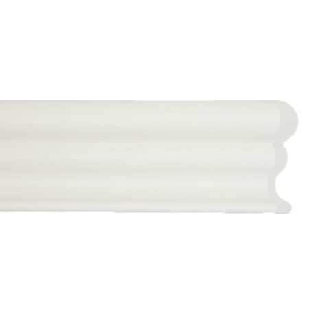 Acrovyn Accent Rail, White, PETG, 9 1/2 ft L FR252949N