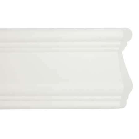 Acrovyn Accent Rail, White, PETG, 9 1/2 ft L FR451949N