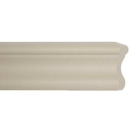 Acrovyn Accent Rail, Oyster Gray, PETG, 9 1/2 ft L FR251929N