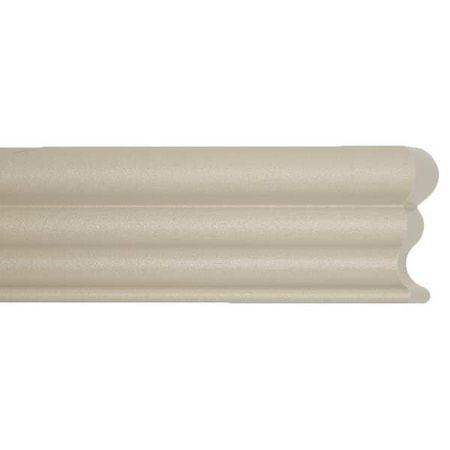 Acrovyn Accent Rail, Oyster Gray, PETG, 9 1/2 ft L FR252929N