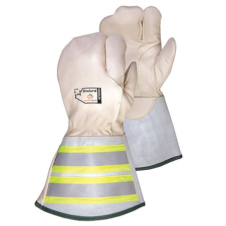 Superior Glove Gloves, Horsehide, None Uncoated, Extended Gauntlet, White, L, 1 PR 361DLX6-L
