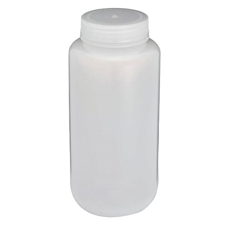 Globe Scientific Bottle, Wide Mouth, Round, LDPE, 1000mL, PK6 7021000