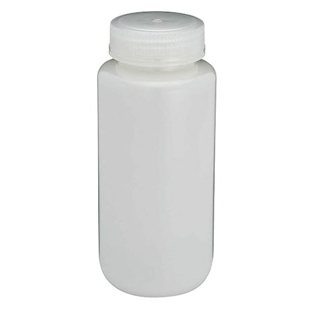 Globe Scientific Bottle, Wide Mouth, Round, HDPE, 500mL, PK12 7010500