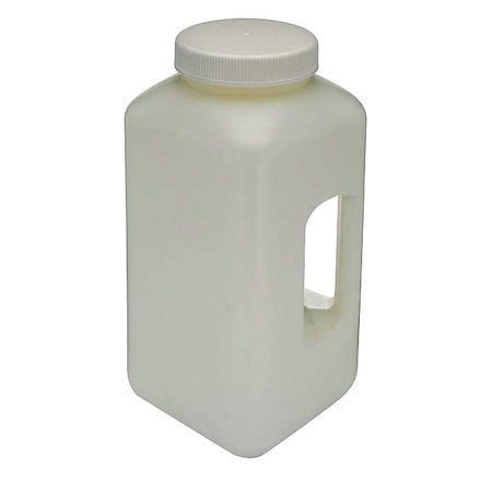 Globe Scientific Bottle, Wide Mouth with Handle, Square, HDPE, 4L 7184000