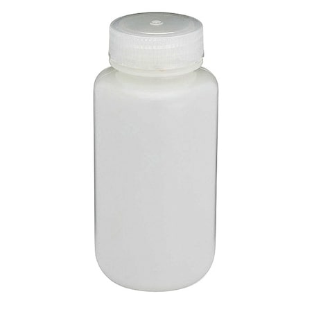 Globe Scientific Bottle, Wide Mouth, Round, HDPE, 250mL, PK12 7010250