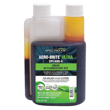 Spectroline Fluorescent Leak Detection Dye, Green SPI-ABG-8